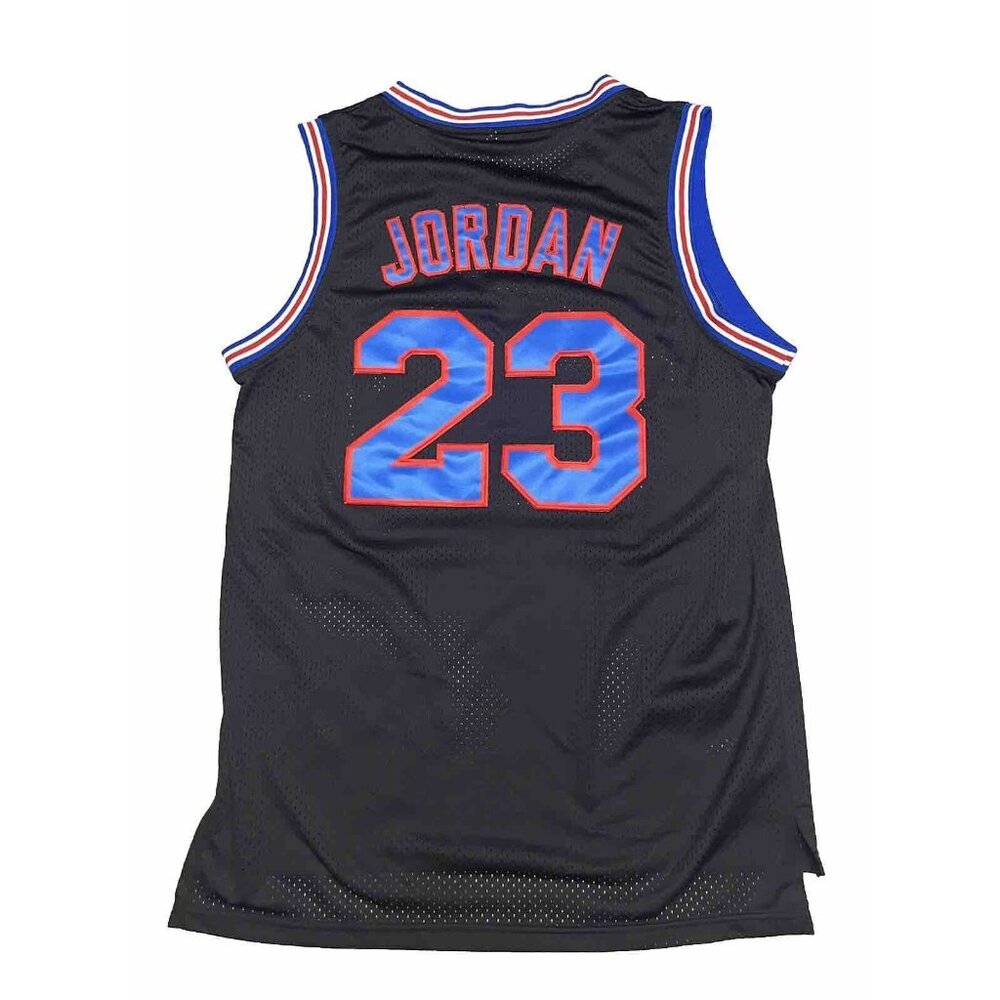 Michael Jordan #23 Tune Squad Looney Tunes Space Jam Black Jersey Men’s Small